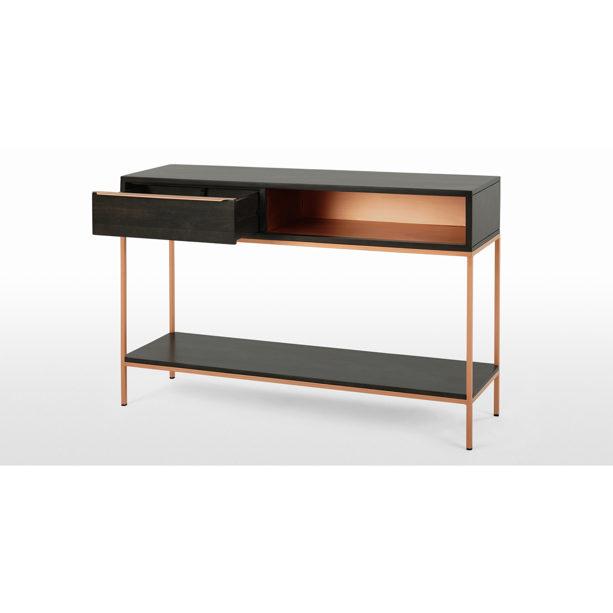 Anderson Console Table, Mocha Mango Wood and Copper – image 5