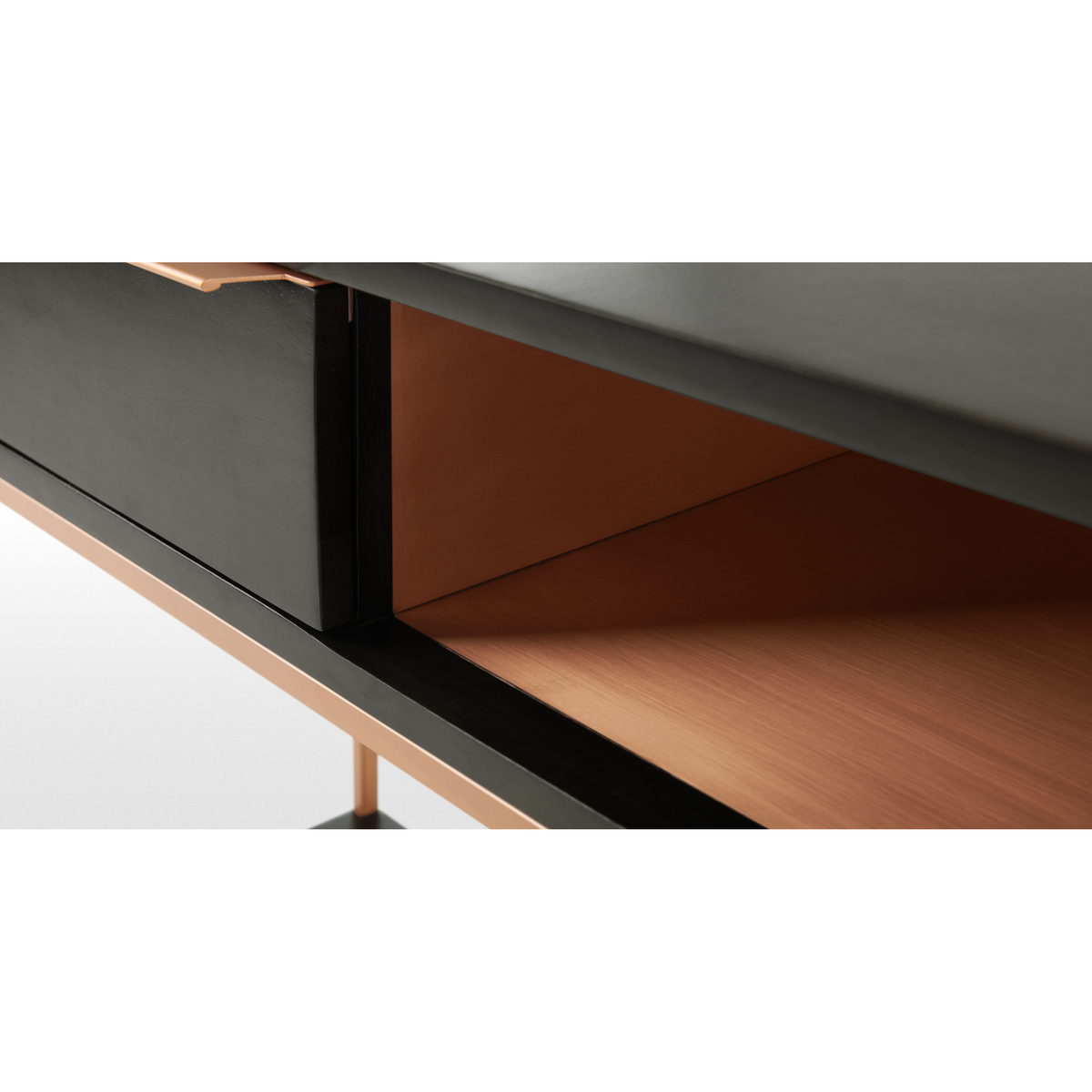Anderson Console Table, Mocha Mango Wood and Copper – image 6