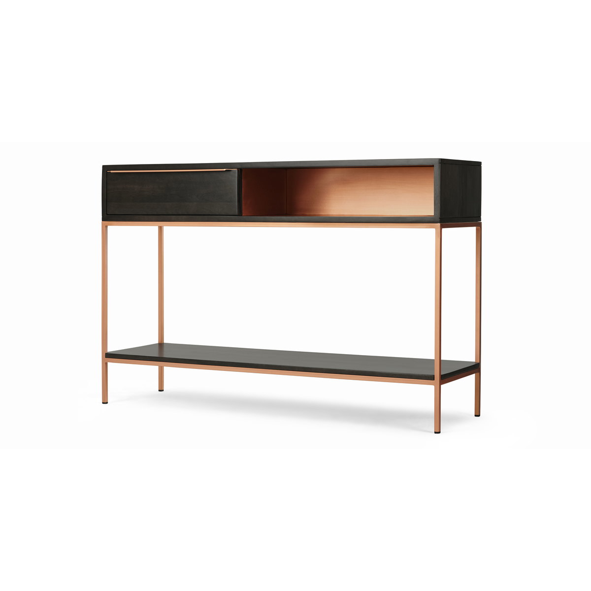 Anderson Console Table, Mocha Mango Wood and Copper – image 8