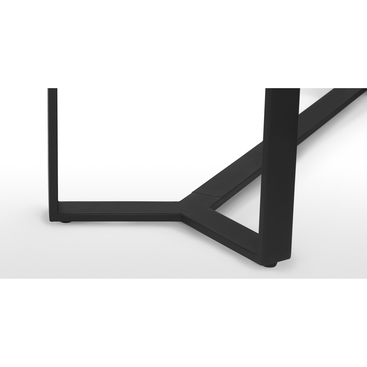 Aula Console Table, Black & Grey Glass – image 4