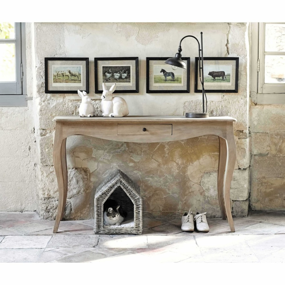 Mango and acacia console table Colette – image 5