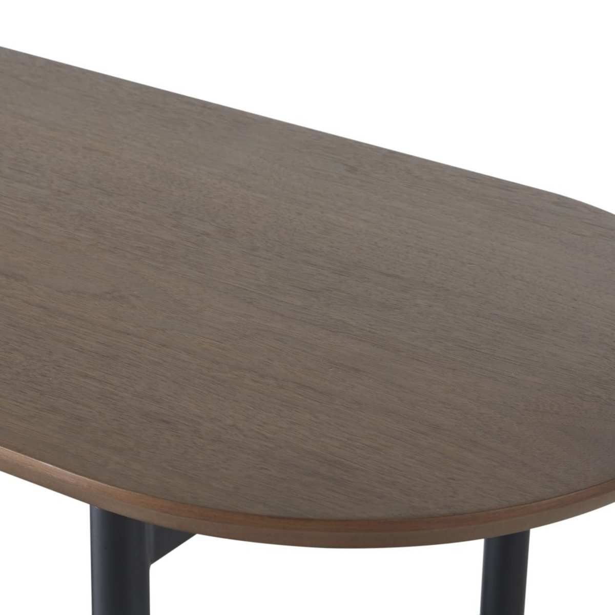 Tempered Glass and Black Metal Console Table Spiga – image 3