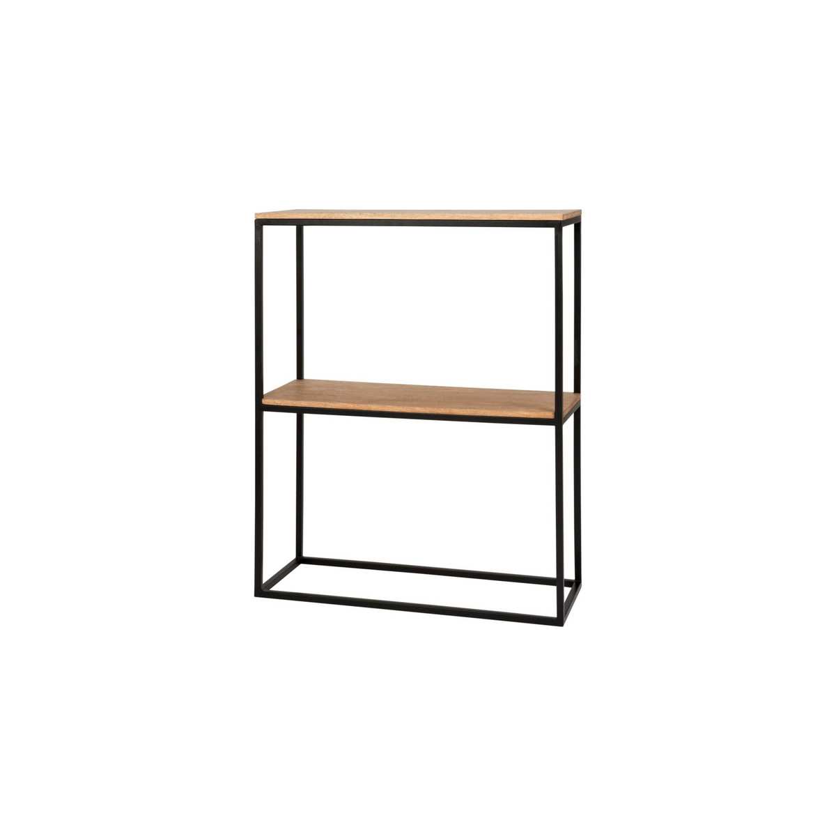Black Metal and Mango Wood Console Table – image 2