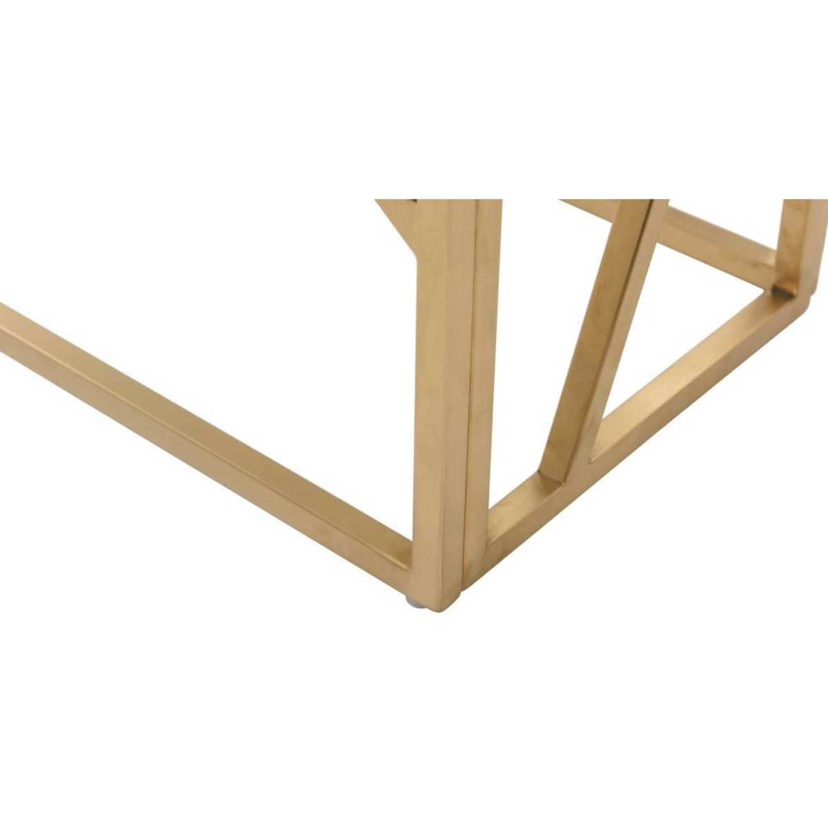 Gold Metal and Glass Console Table Arago – image 7