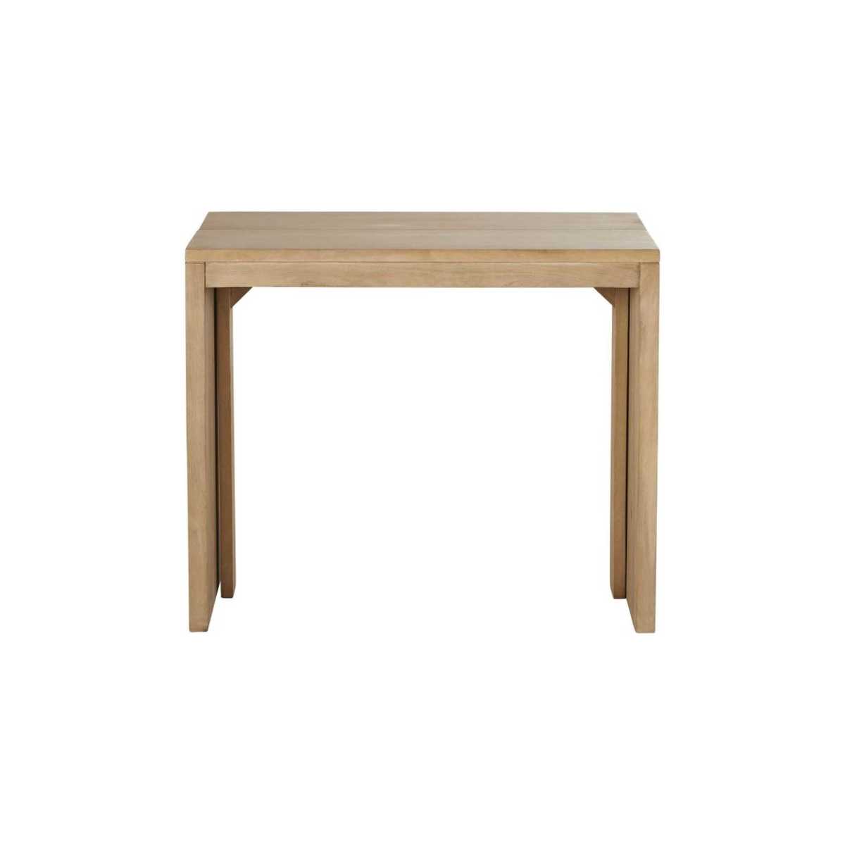 Mango Wood Extendable 6-Seater Console Table W40/160 Alagaos – image 1