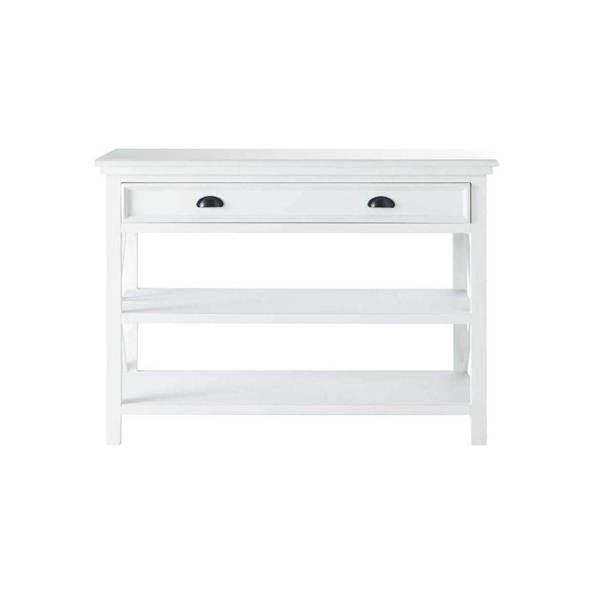 Wooden console table, white, L 120 cm Newport – image 1