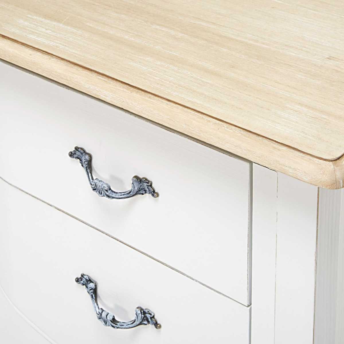 Paulownia and white pine 2-drawer console table Emilie – image 4