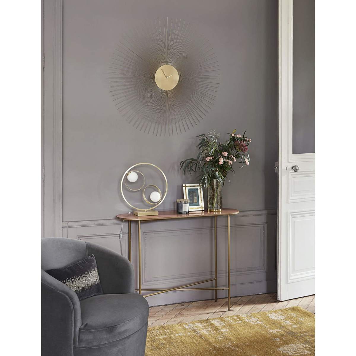 Black and Gold Metal Console Table Maddie – image 4