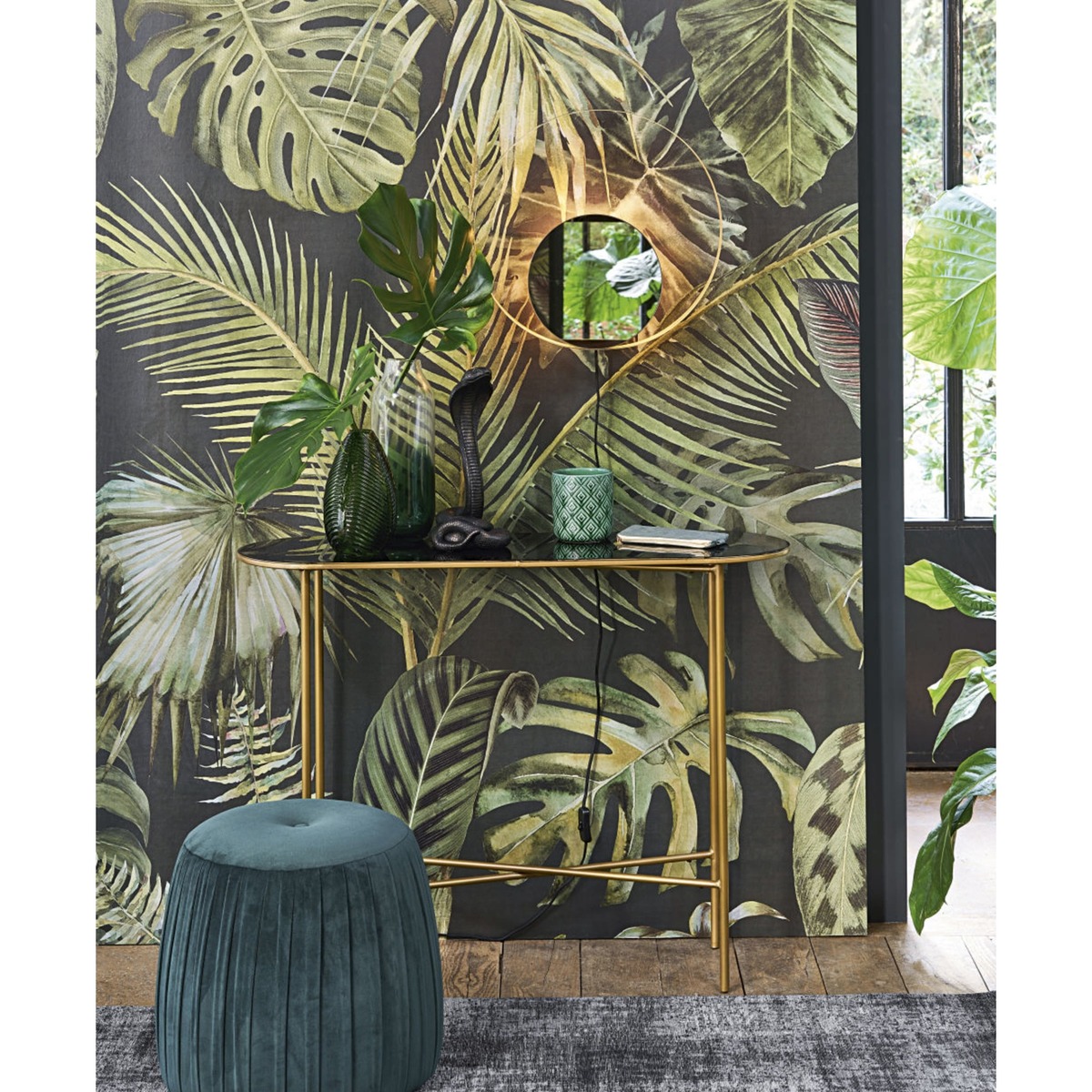 Black and Gold Metal Console Table Maddie – image 5