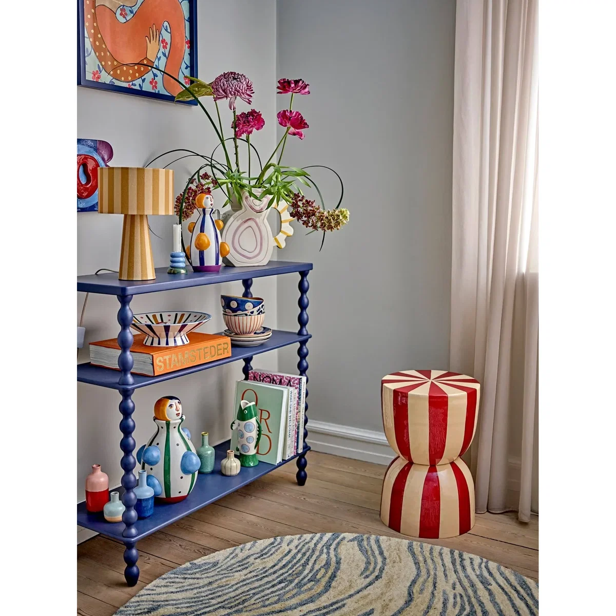 Bloomingville Salino console table Blue 90x81 cm – image 2