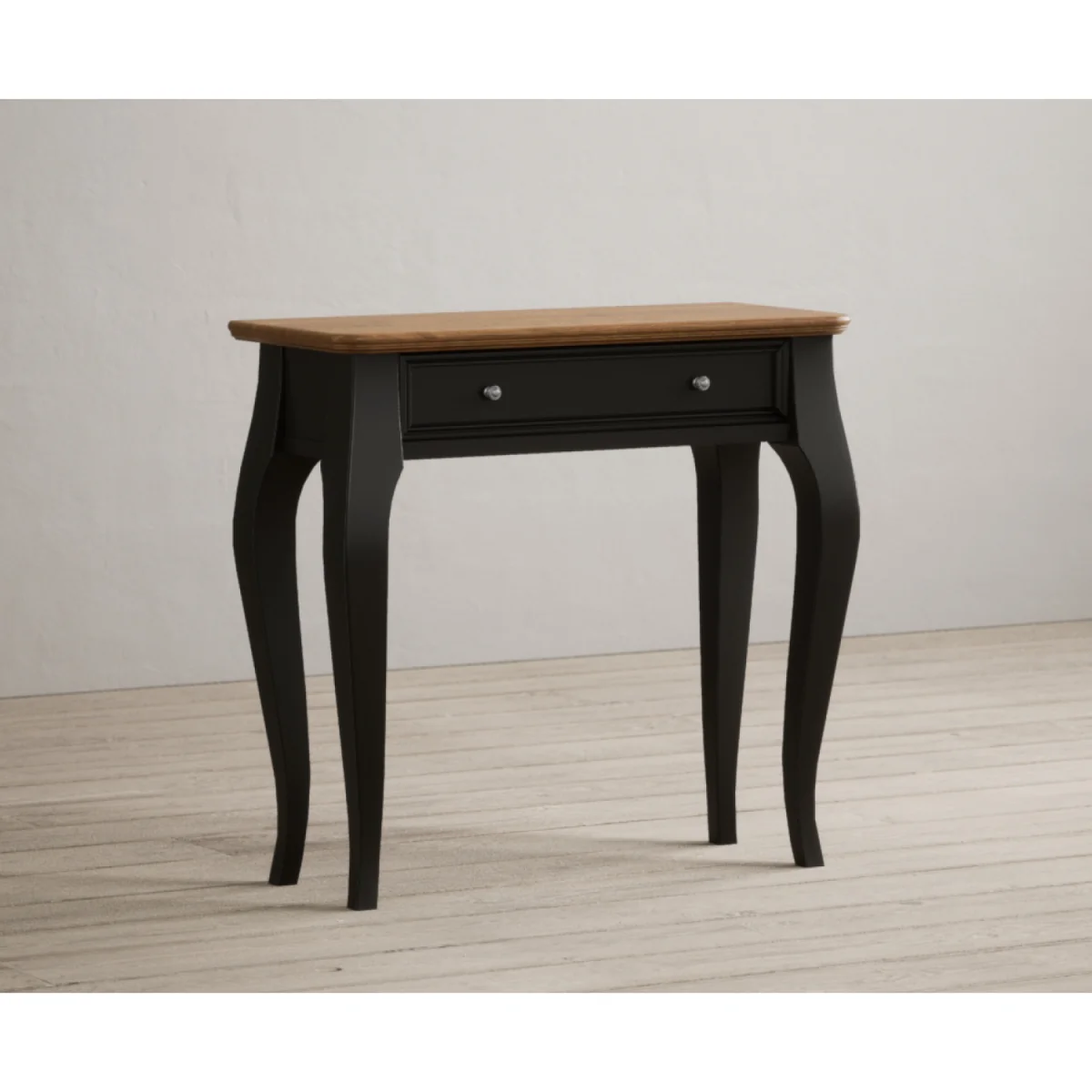 Chateau Noir Oak and Black Painted Console Table – image 6