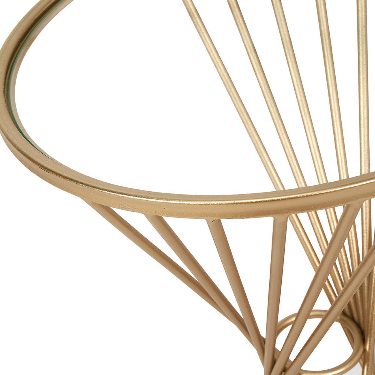 Olivia's Tiffany Large Table in Gold – image 4