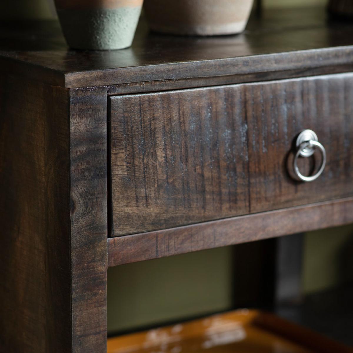 Gallery Interiors Nakato 2 Drawer Console Table Natural – image 3