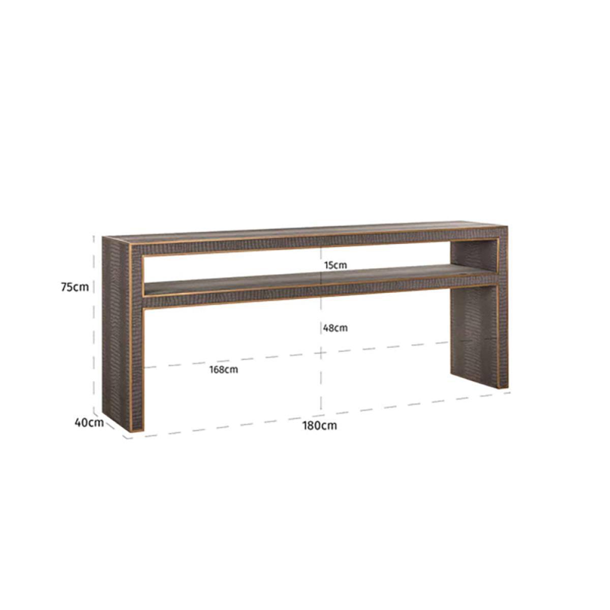 Richmond Classio Brushed Gold Console Table – image 4