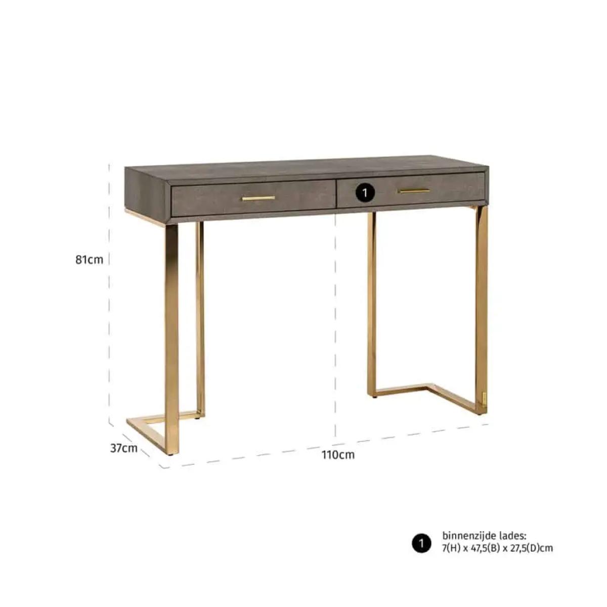 Richmond Interiors Marie-Lou 2-Drawer Console Table – image 7