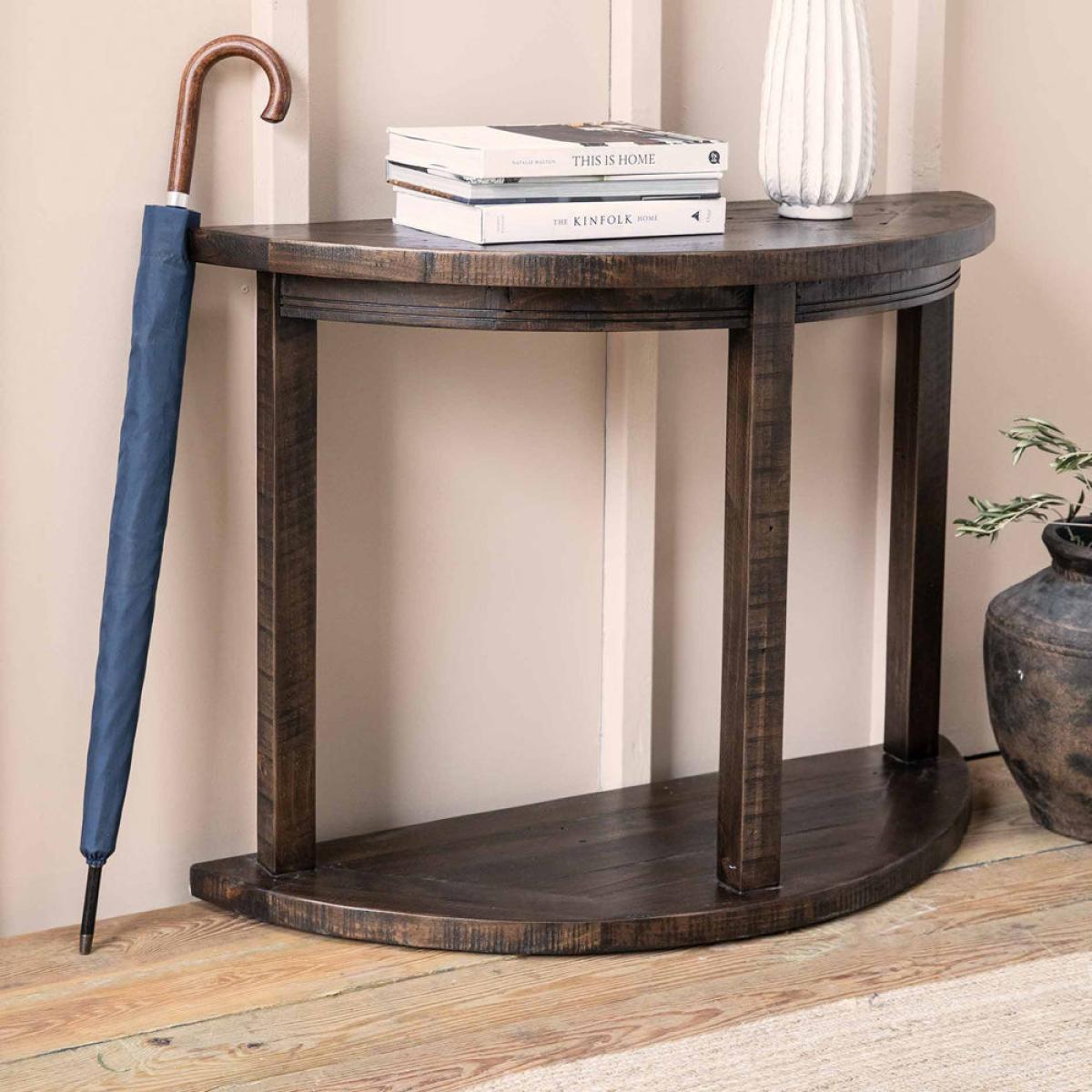 Garden Trading Oxhill Curved Console Table Antique Brown – image 4