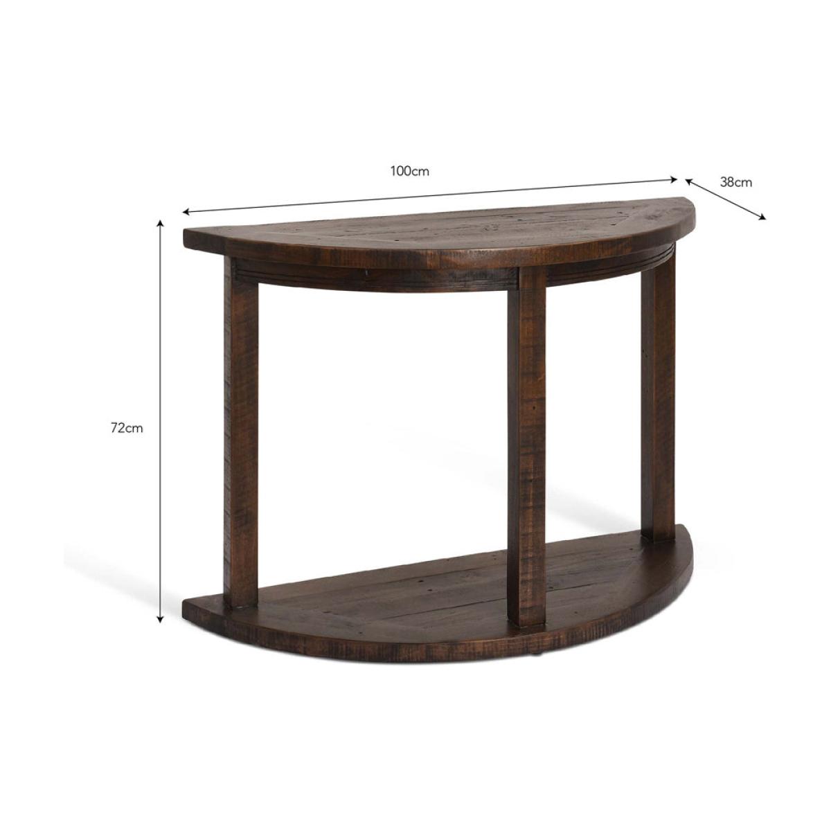 Garden Trading Oxhill Curved Console Table Antique Brown – image 8
