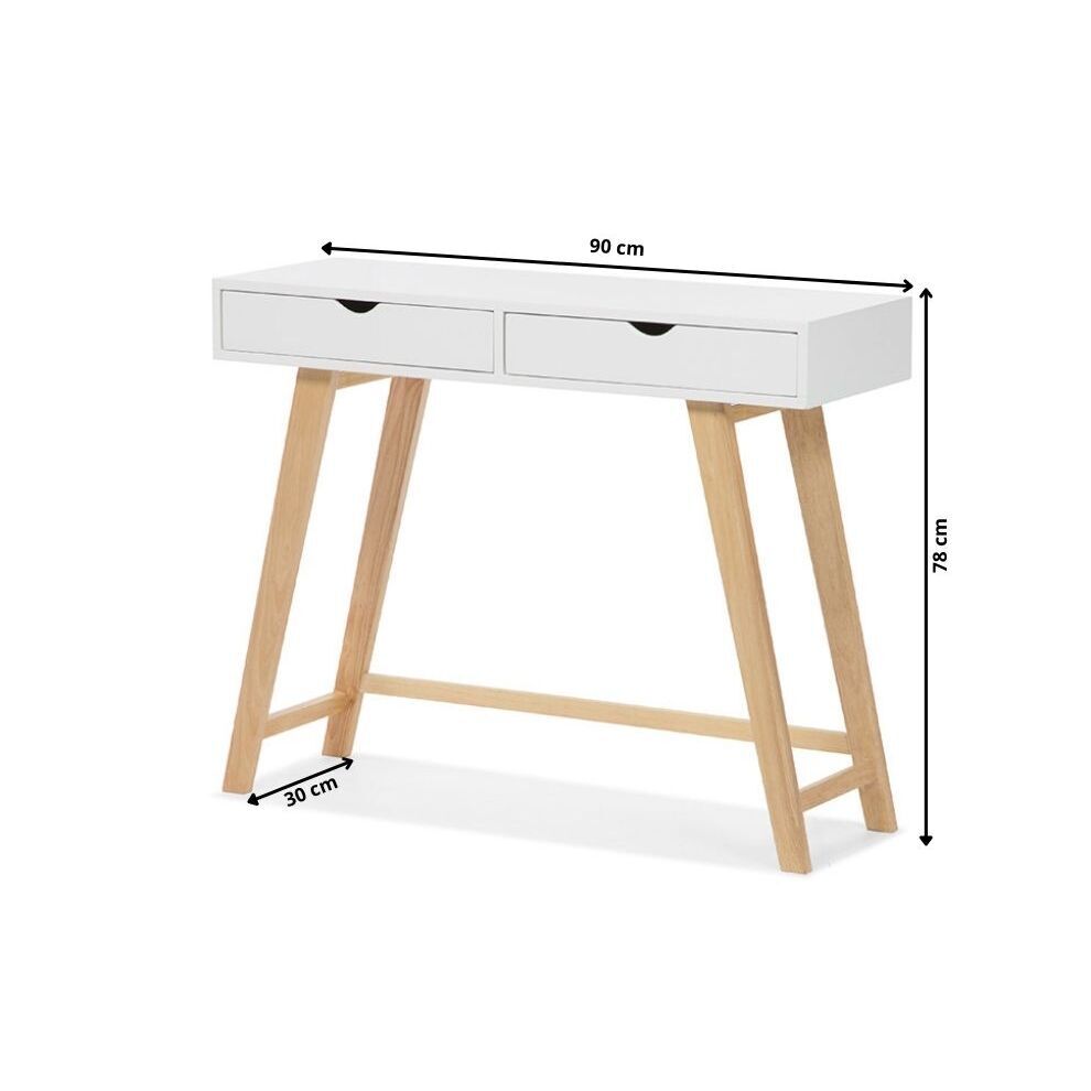Gustavia – White Console Table with Drawers – image 2