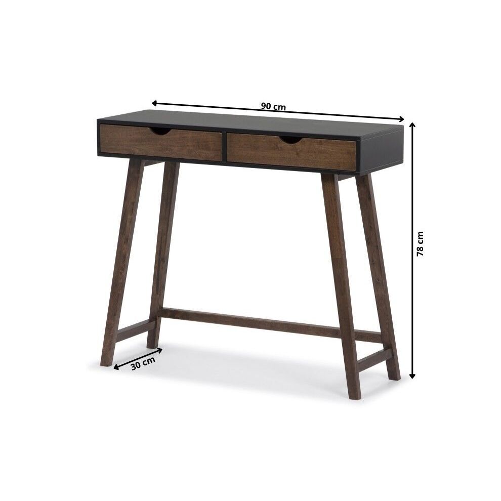 Gustavia - Black Console Table with Drawers – image 2