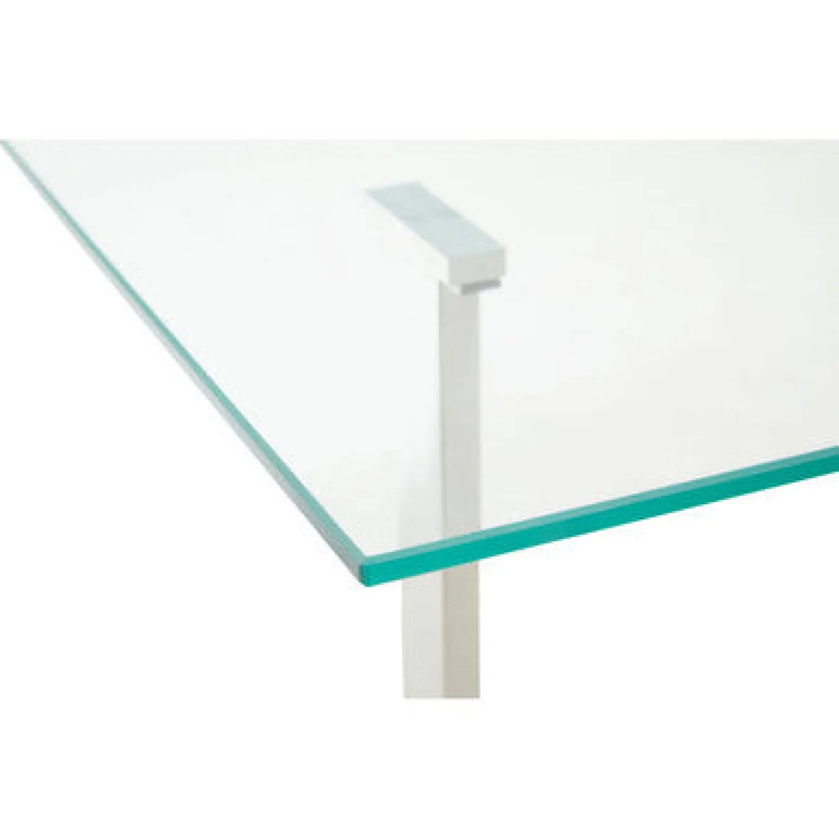 Alvea Clear Glass Console Table with Gold and Silver Finish Frame – image 8