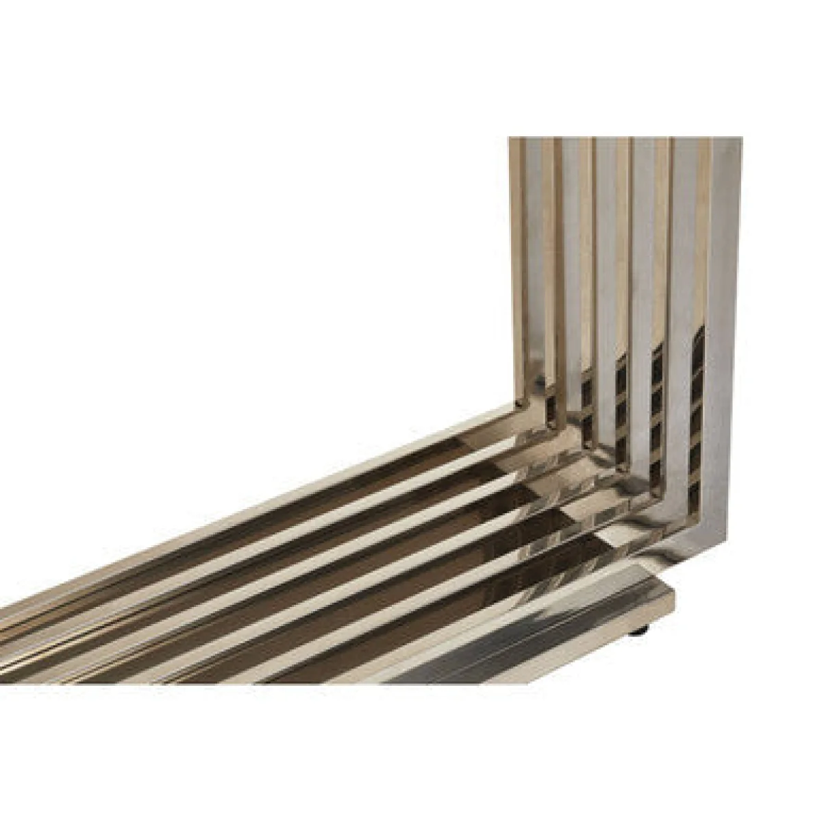 Moda White Marble Effect Console Table with Silver Finish Base – image 9