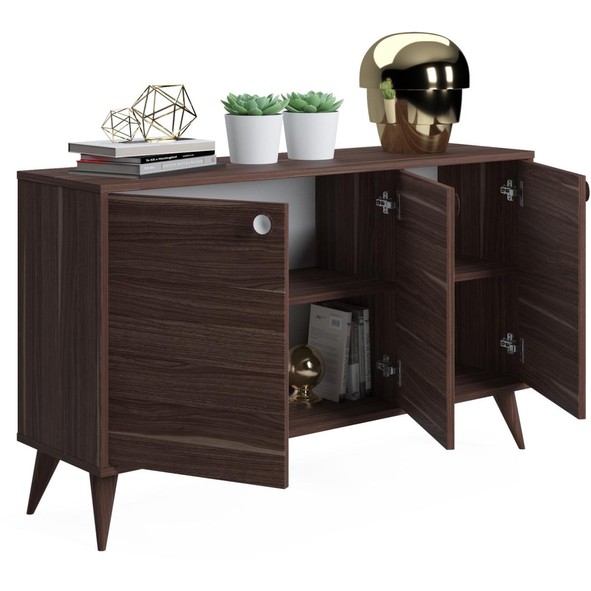 Vega 3 Doors Cabinet Console - Ruumstore - Victoria Walnut – image 5