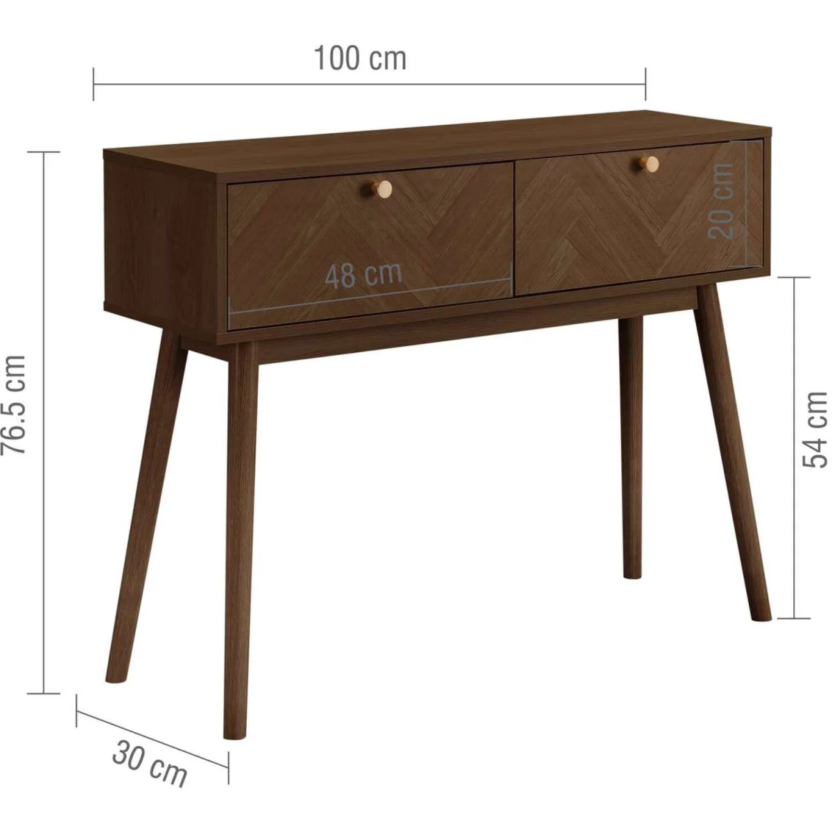 Herringford Console Table - Walnut – image 9
