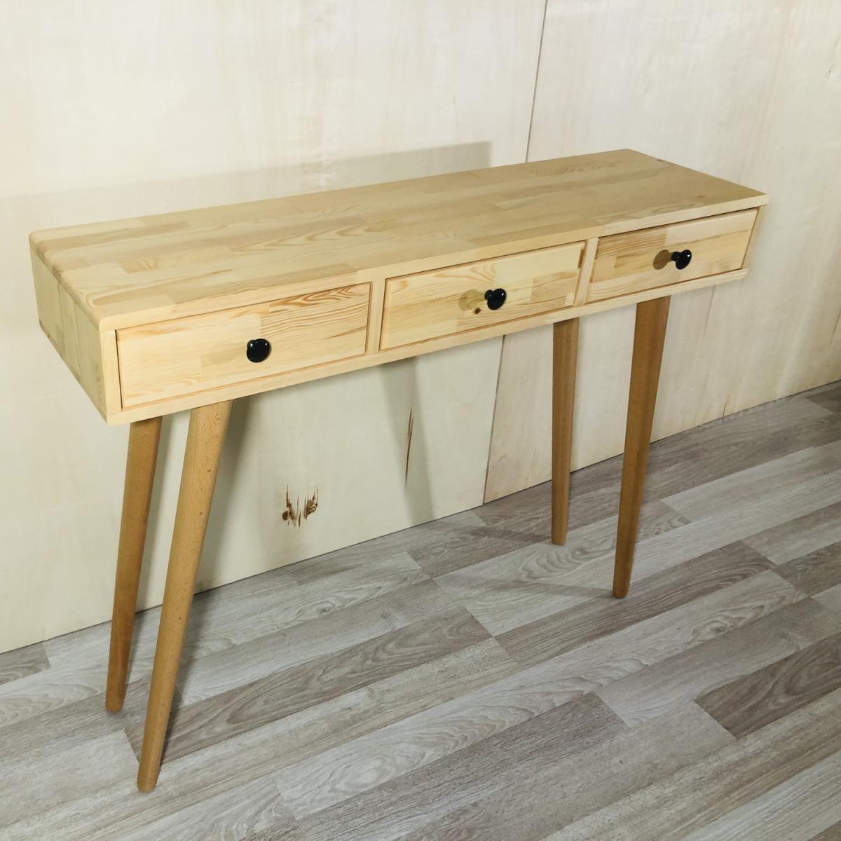 Aurelia Solid Wood Dresser Console Table - Natural – image 2