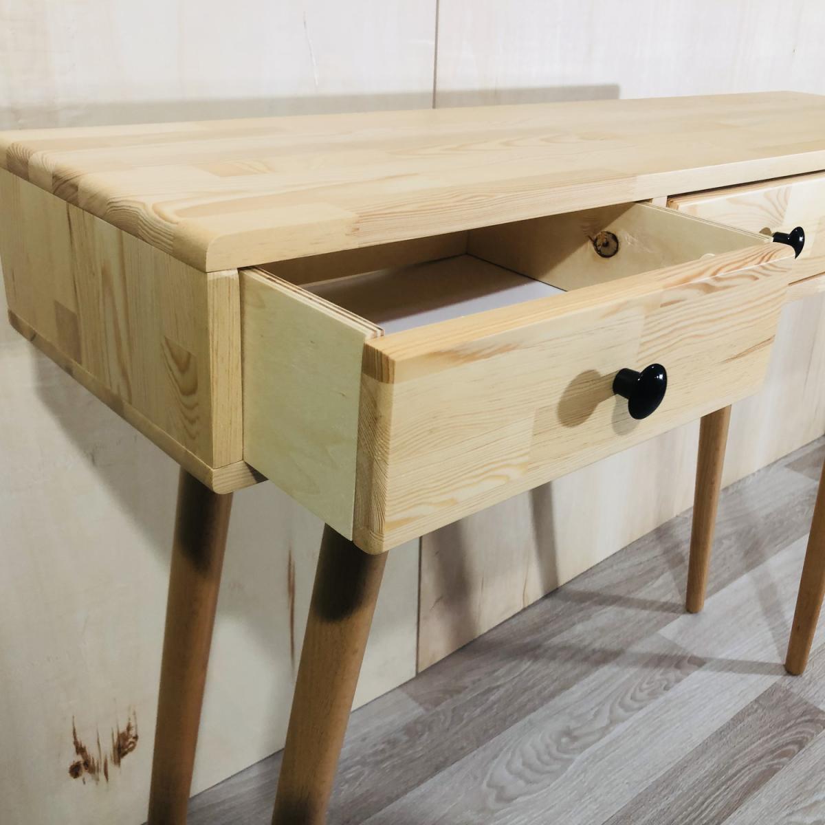 Aurelia Solid Wood Dresser Console Table - Natural – image 4