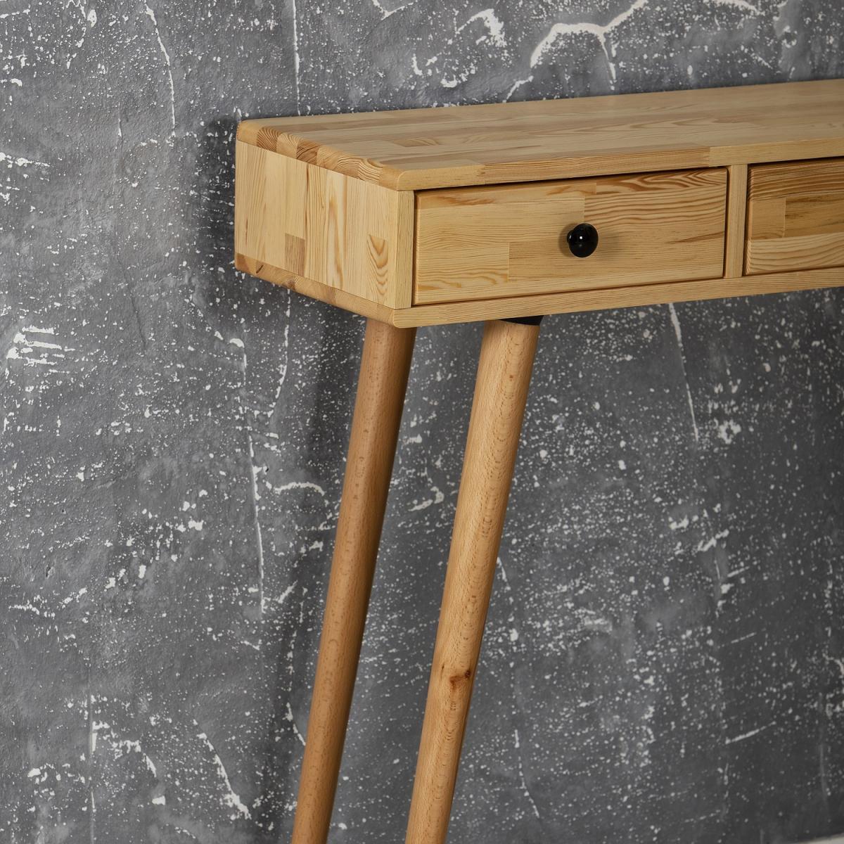 Aurelia Solid Wood Dresser Console Table - Natural – image 5