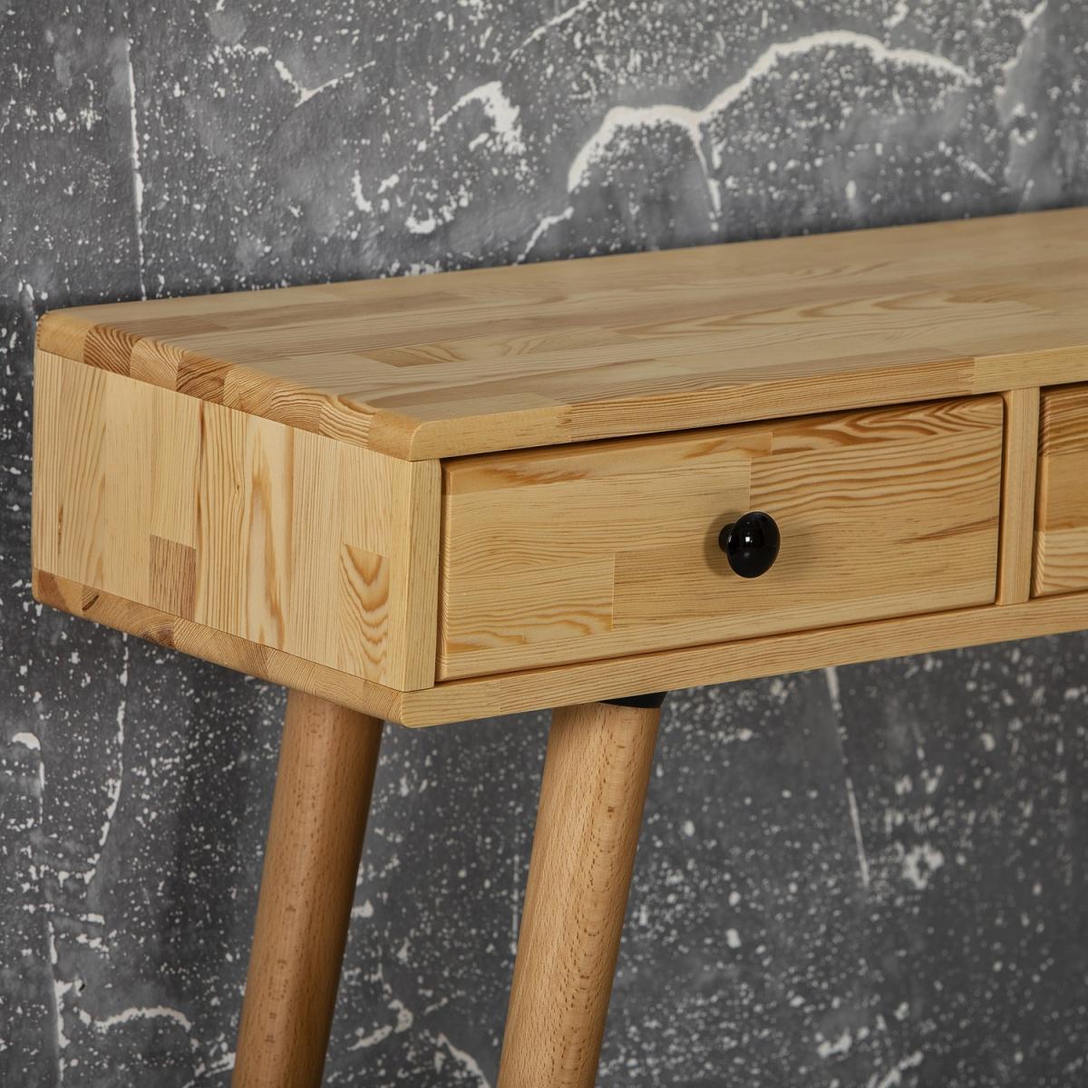 Aurelia Solid Wood Dresser Console Table - Natural – image 6