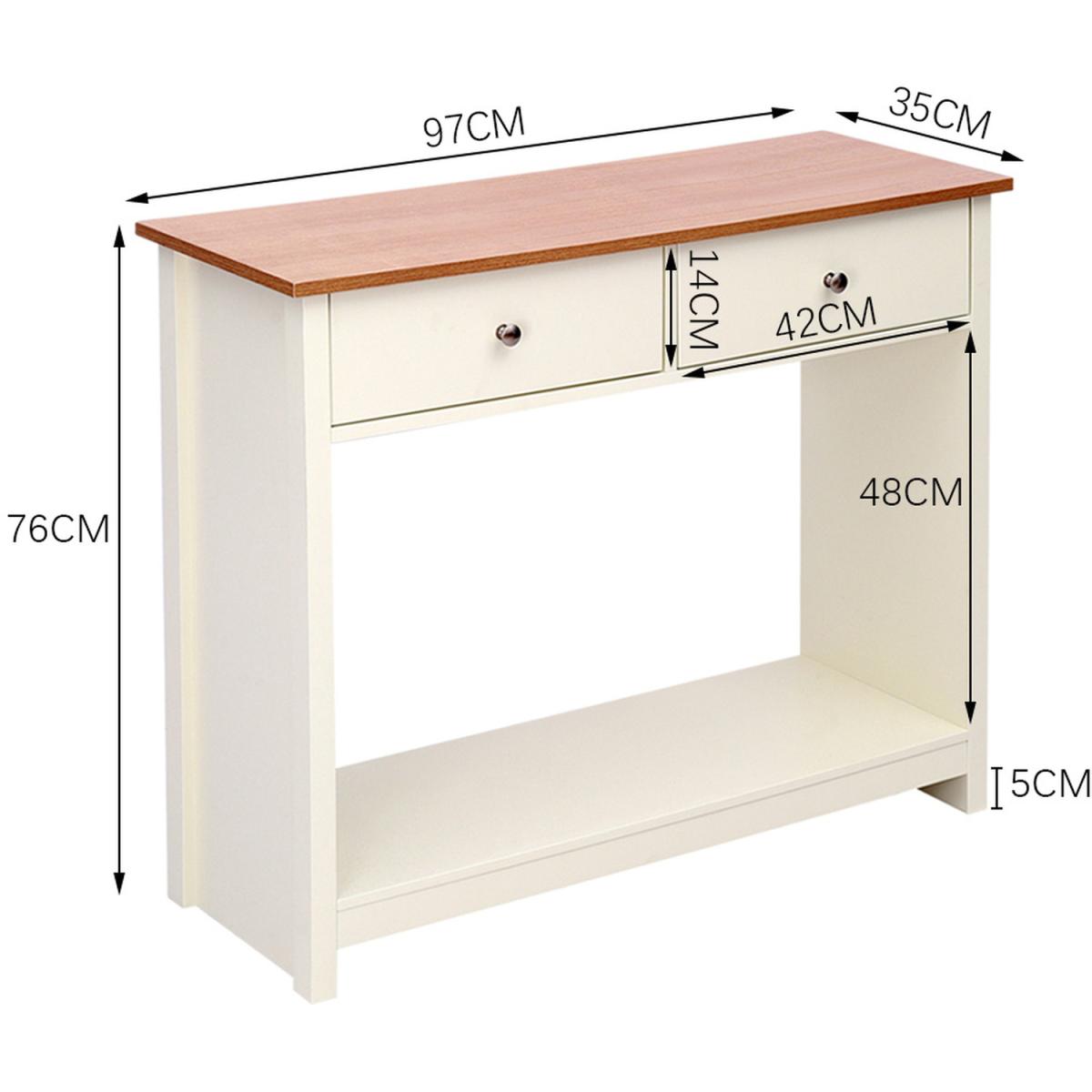 Hallway Console Table - Beige – image 4
