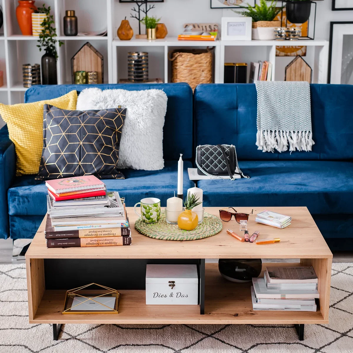 SARDINIA Club table, Artisan Oak/Black - Cashmere – image 4