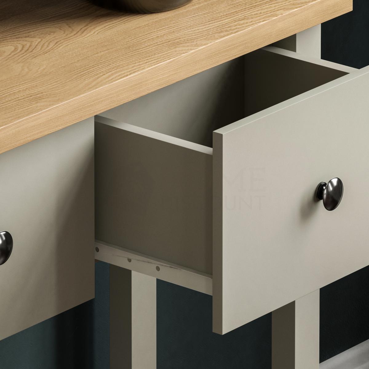 Arlington 3 Drawer Console Table, Grey - Grey – image 2