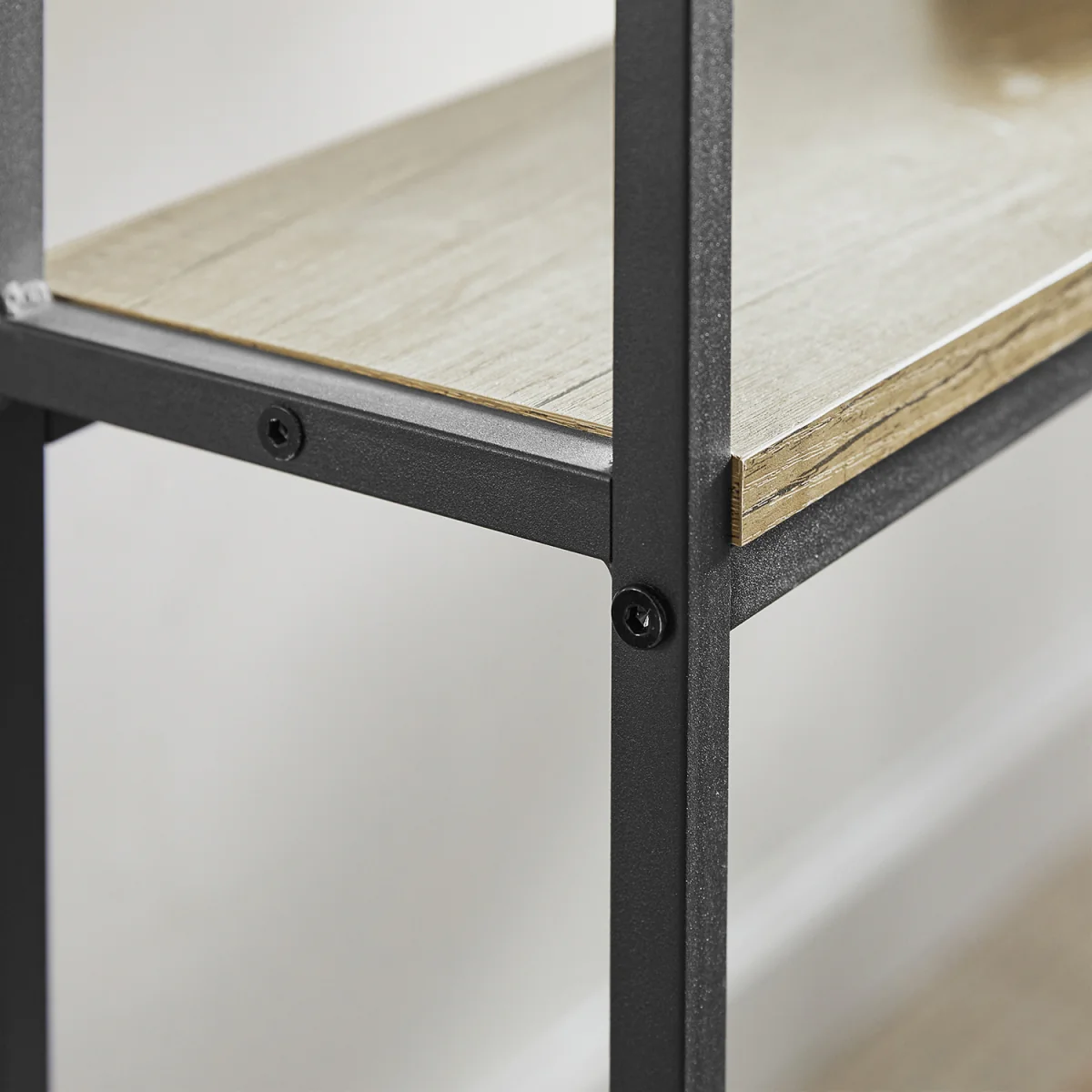 3-Tier Console Table with Shelf - Light Oak - Light Oak – image 6