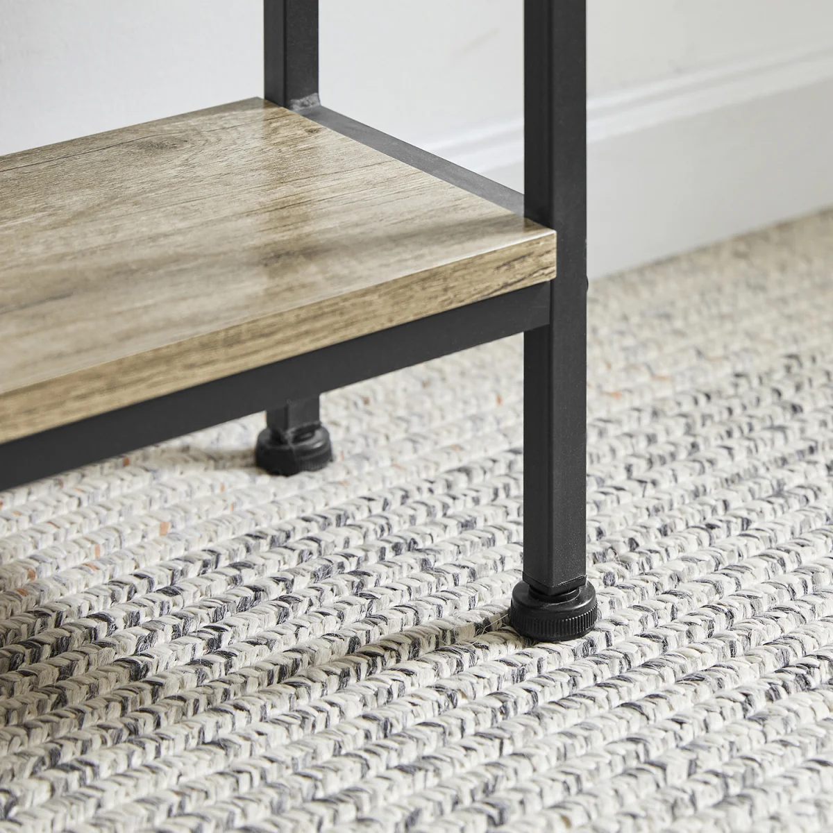 3-Tier Console Table with Shelf - Light Oak - Light Oak – image 8