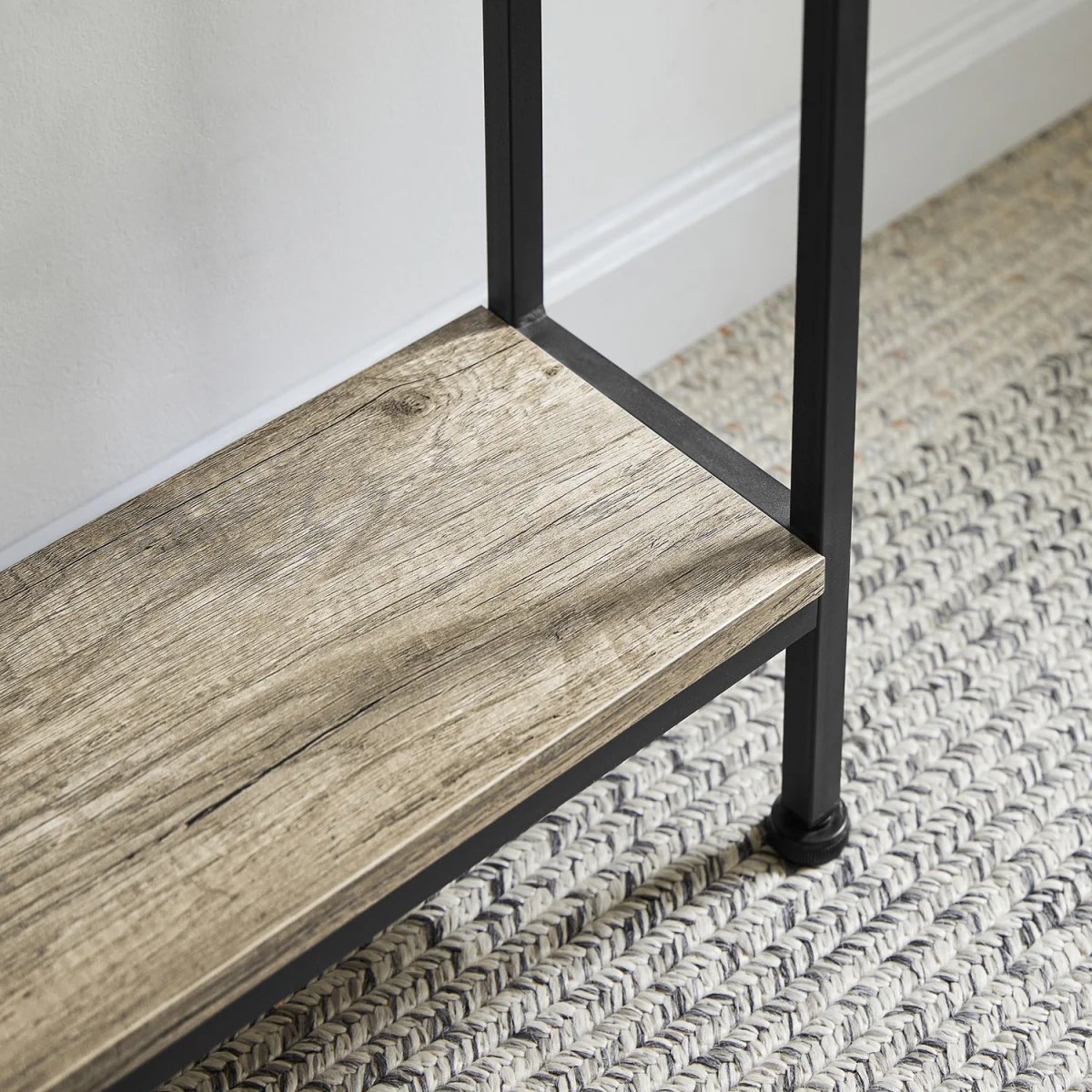 3-Tier Console Table with Shelf - Light Oak - Light Oak – image 9
