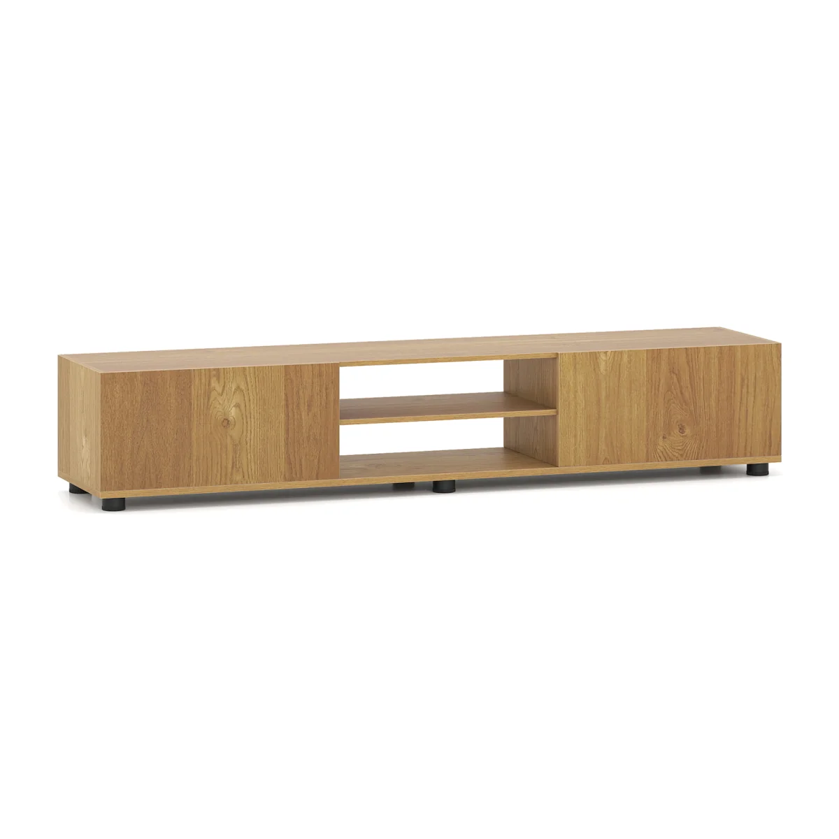 Minimalist Entertainment Center Console Table - Natural – image 1