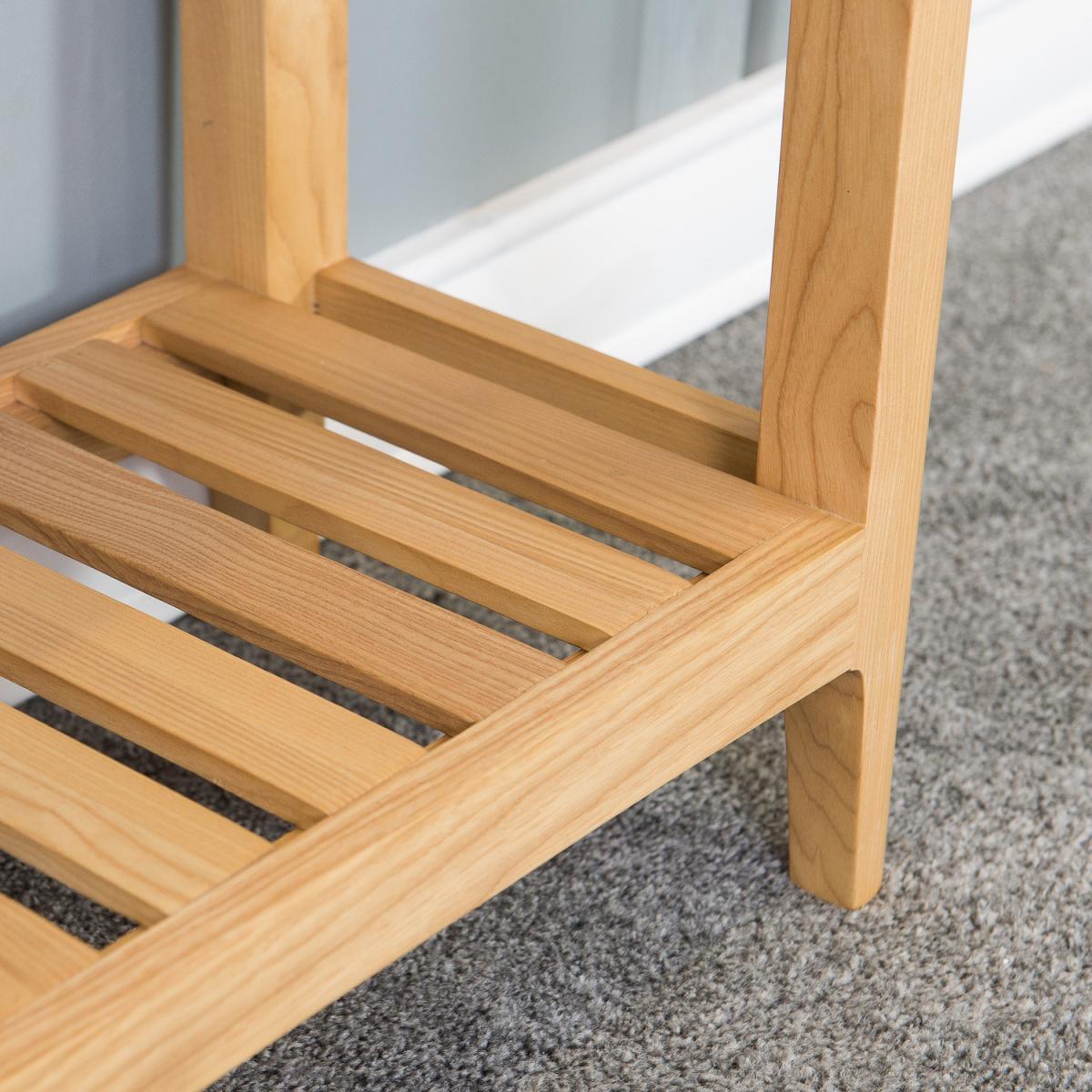 Two Drawer Telephone Console Table - Light Oak – image 4