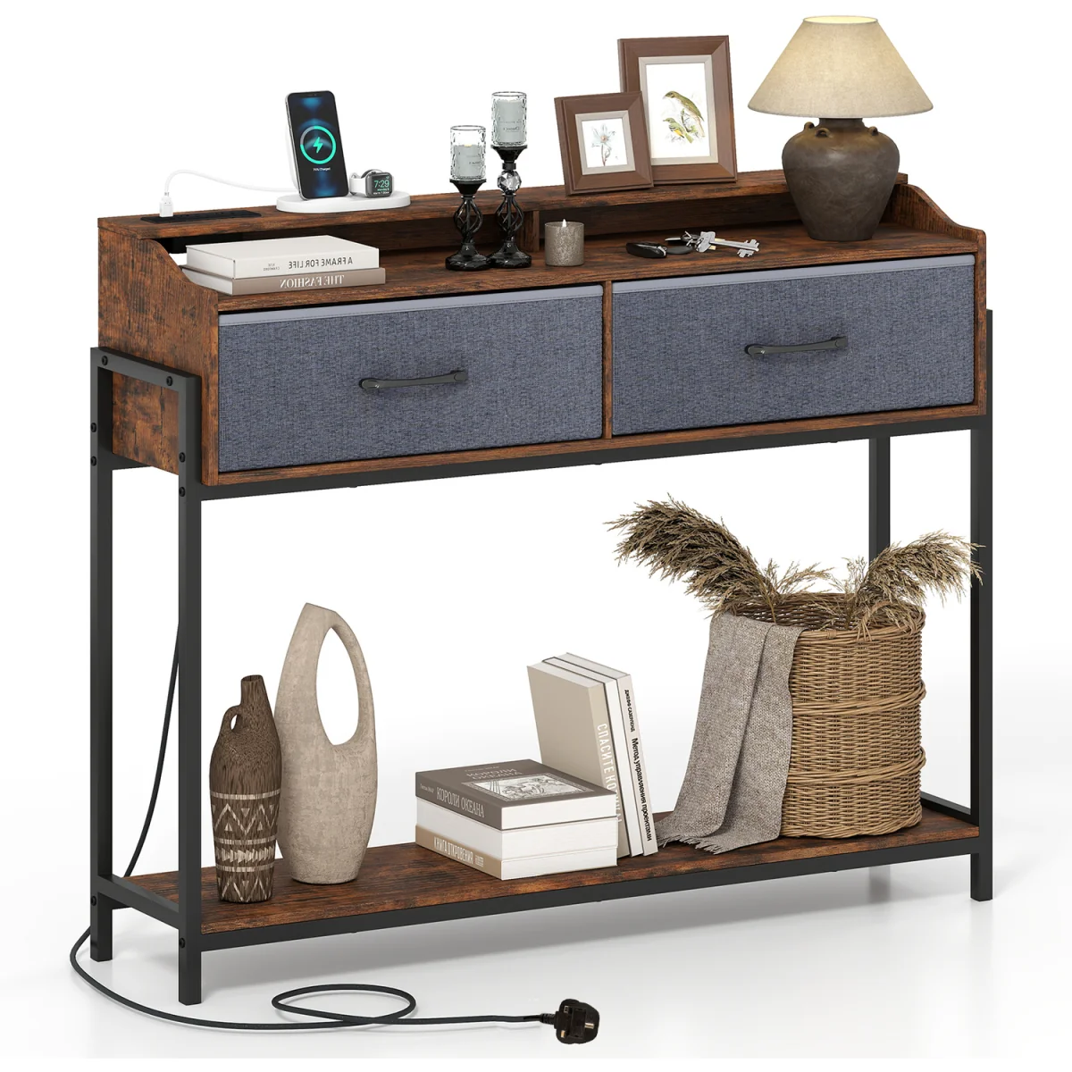 Industrial Console Table with Station – image 8