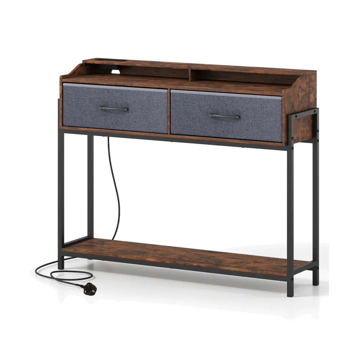 Industrial Console Table with Station – image 1