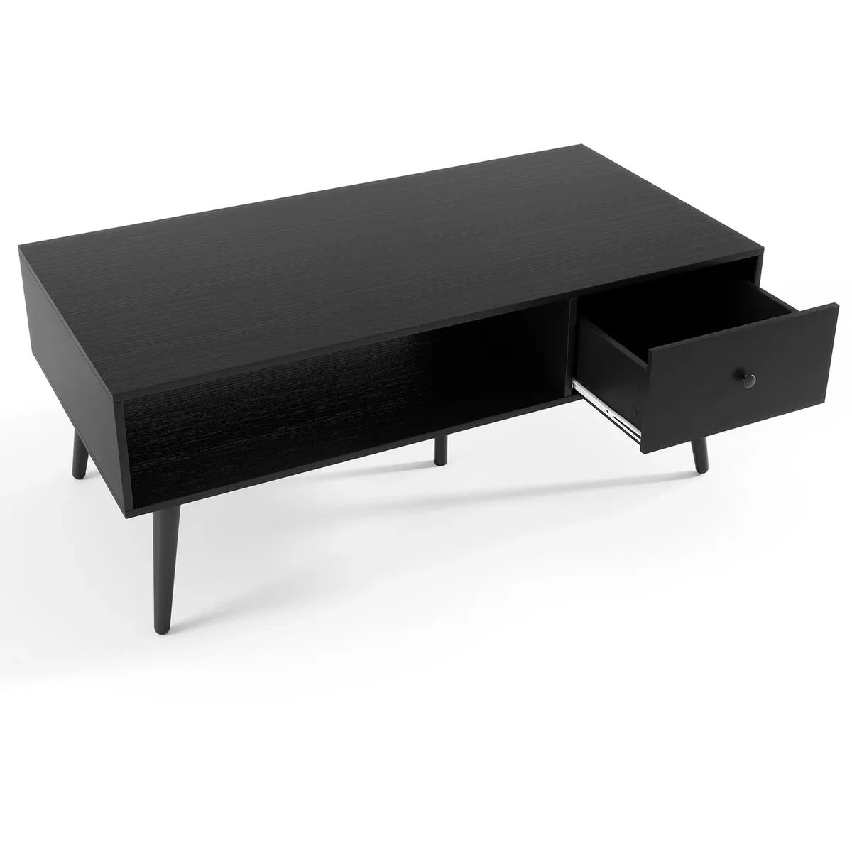 Costway Modern Coffee Table Simple Console Table - Black – image 7
