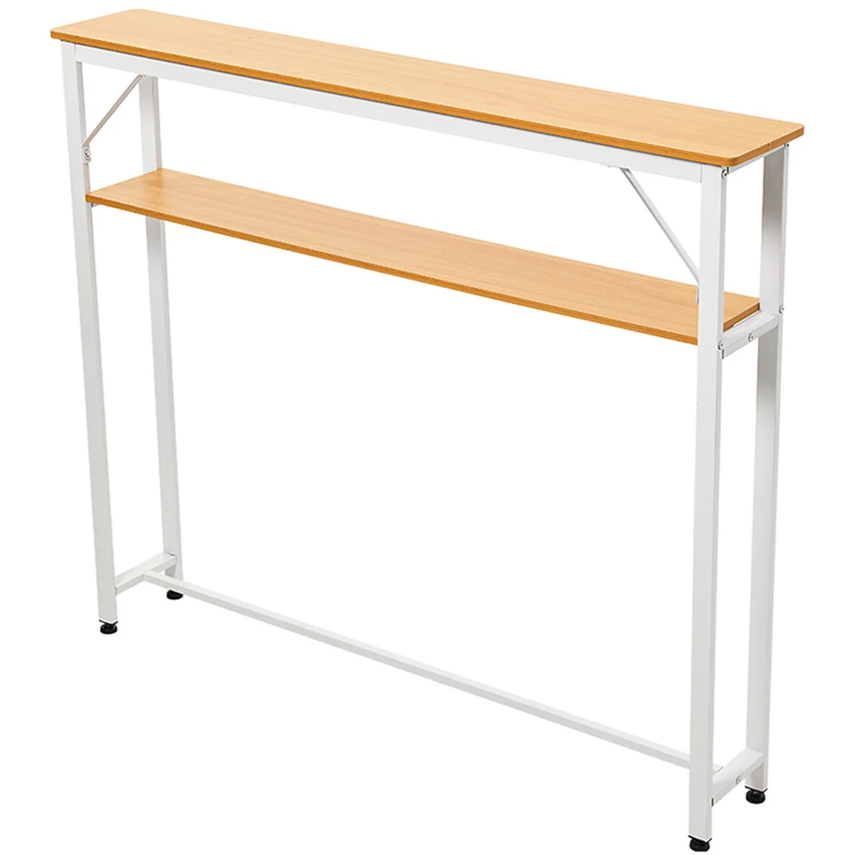 2-Tier Narrow Console Table - Oak – image 5