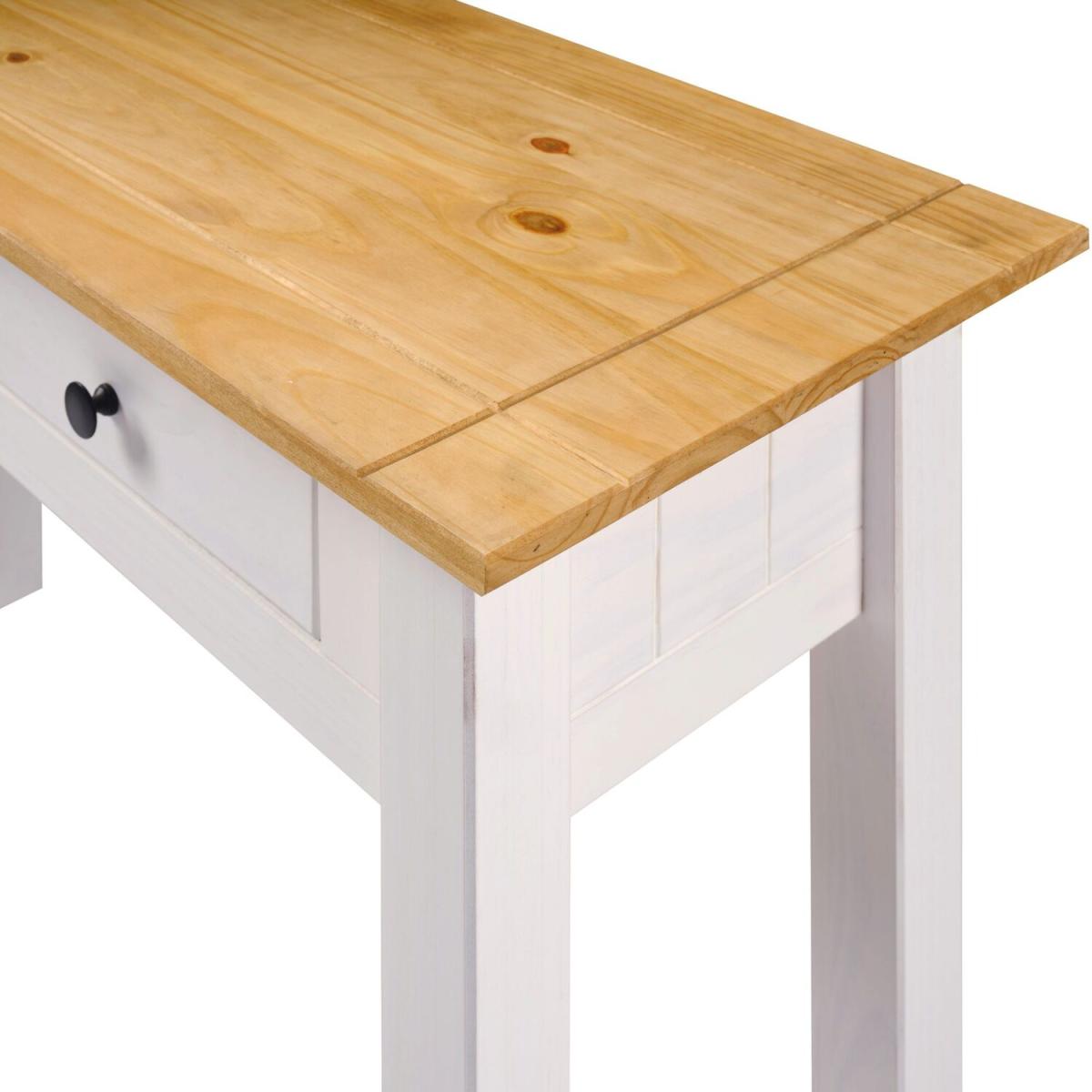 Panama Console Table 2 Drawer  - White – image 3
