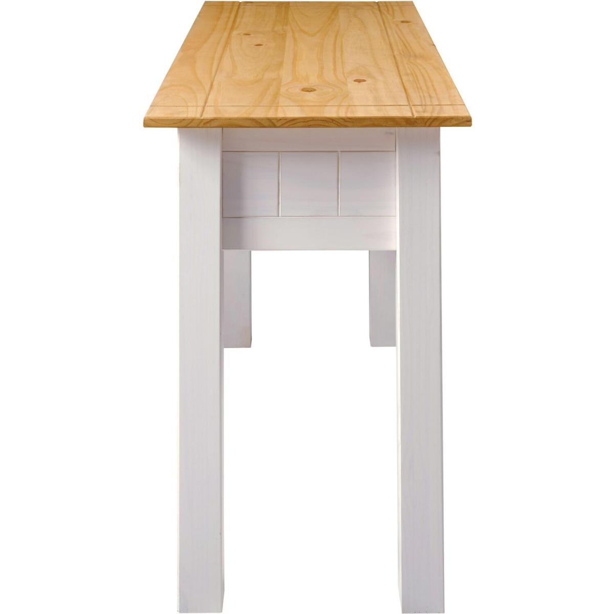 Panama Console Table 2 Drawer  - White – image 6
