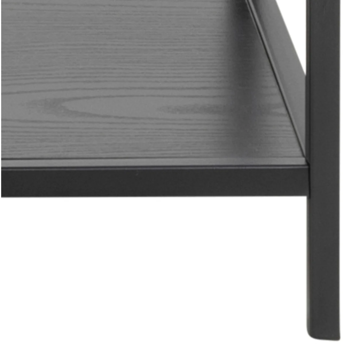 Seaford Console Table with 2 Shelves in Black - Black – image 2