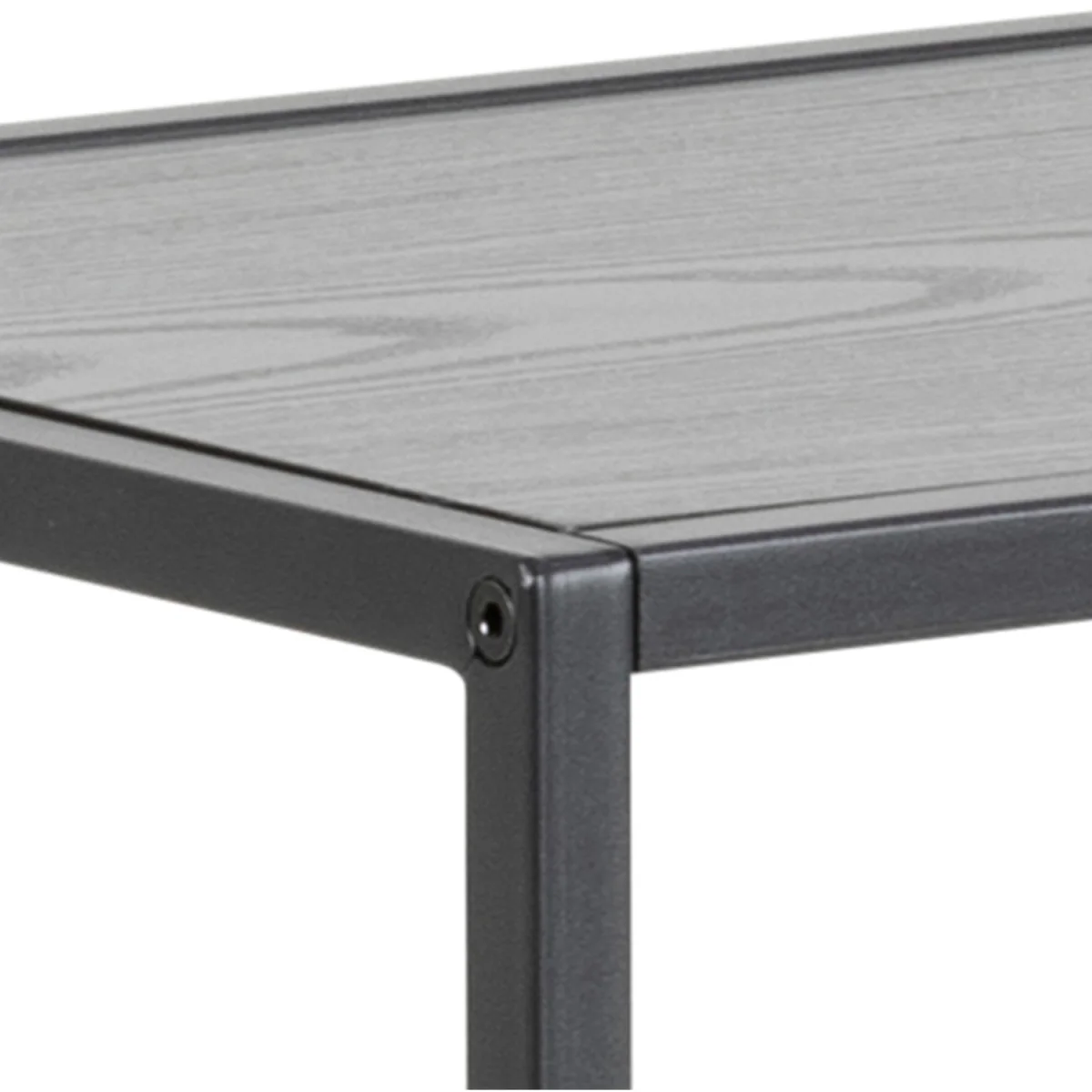 Seaford Console Table with 2 Shelves in Black - Black – image 4