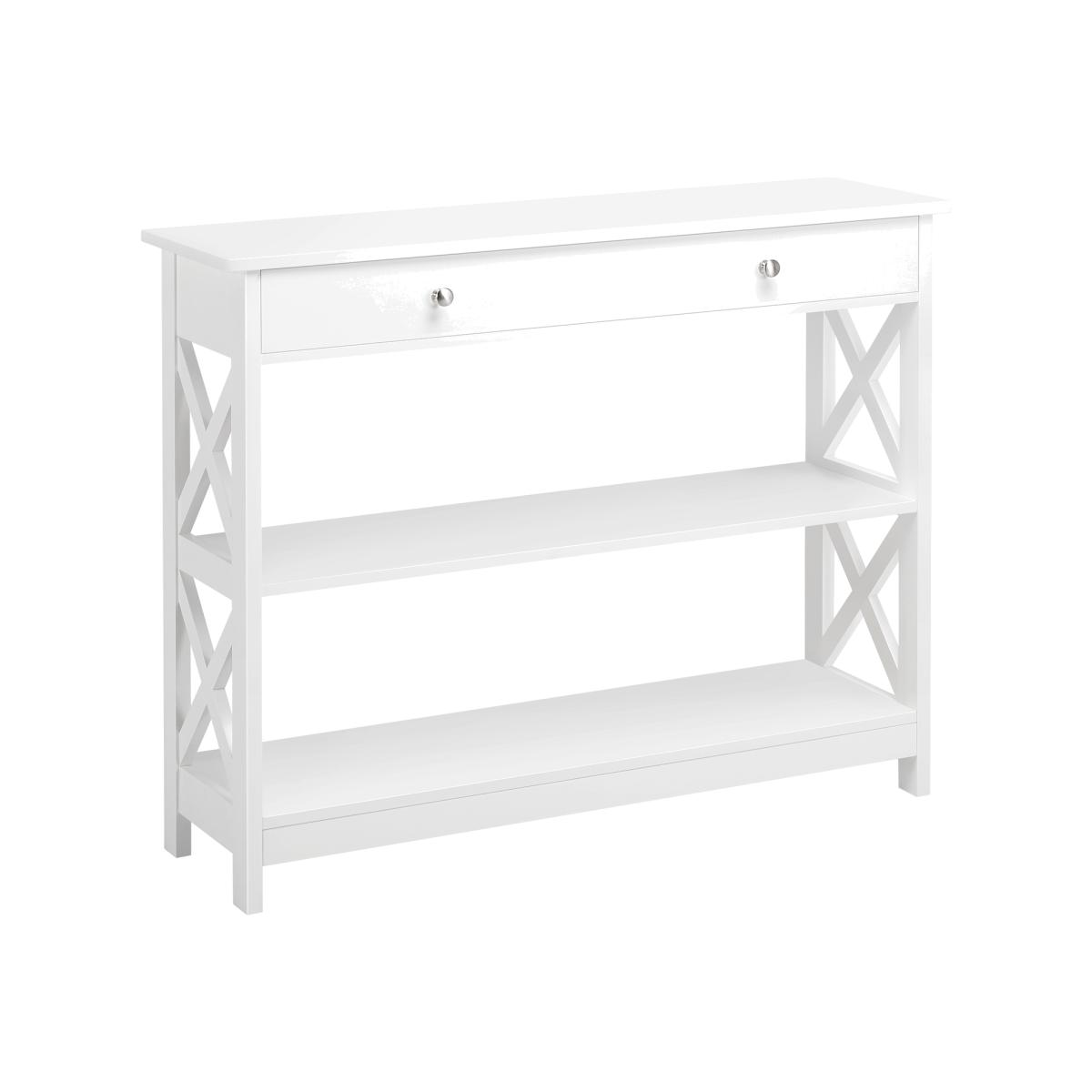 Wooden Console Table Versatile Entryway Table - White – image 1