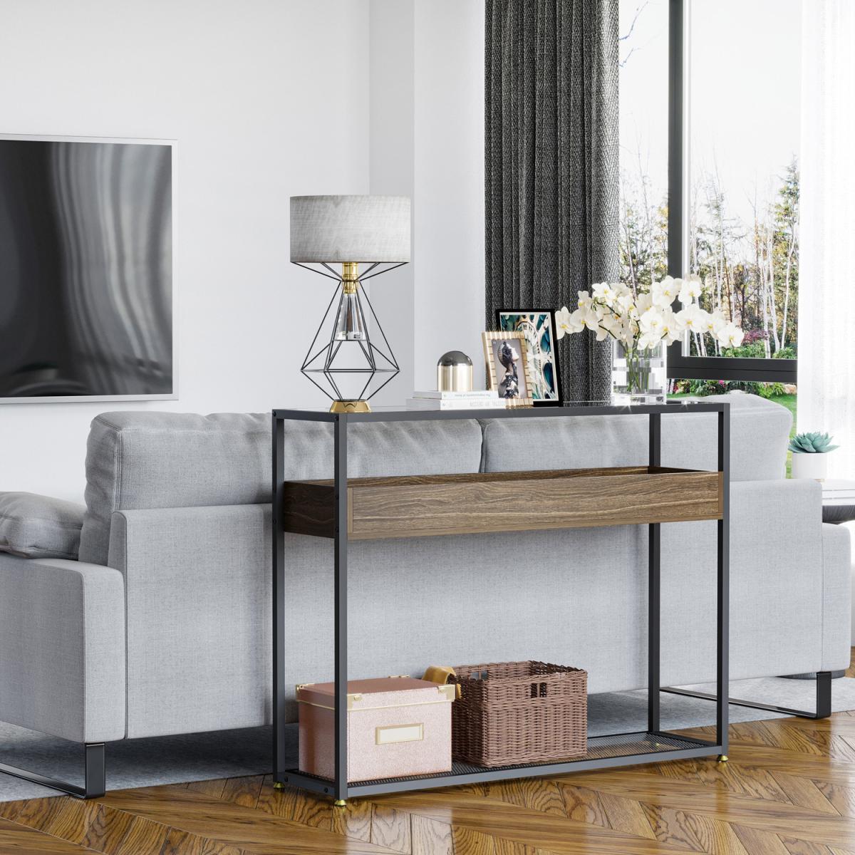 Industrial Style Console Table - Grey – image 2