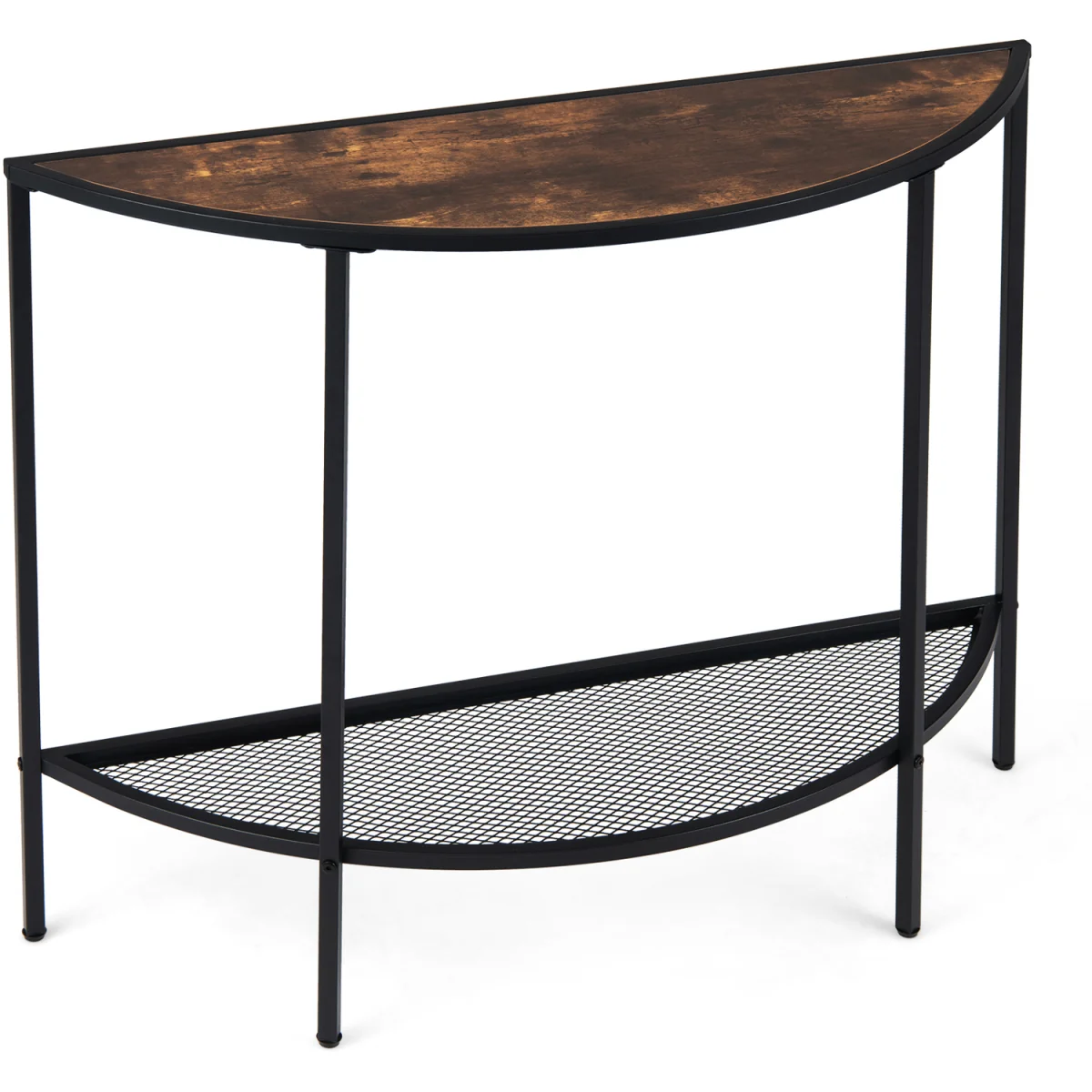 2 Tier Narrow Entryway Table - Brown – image 10